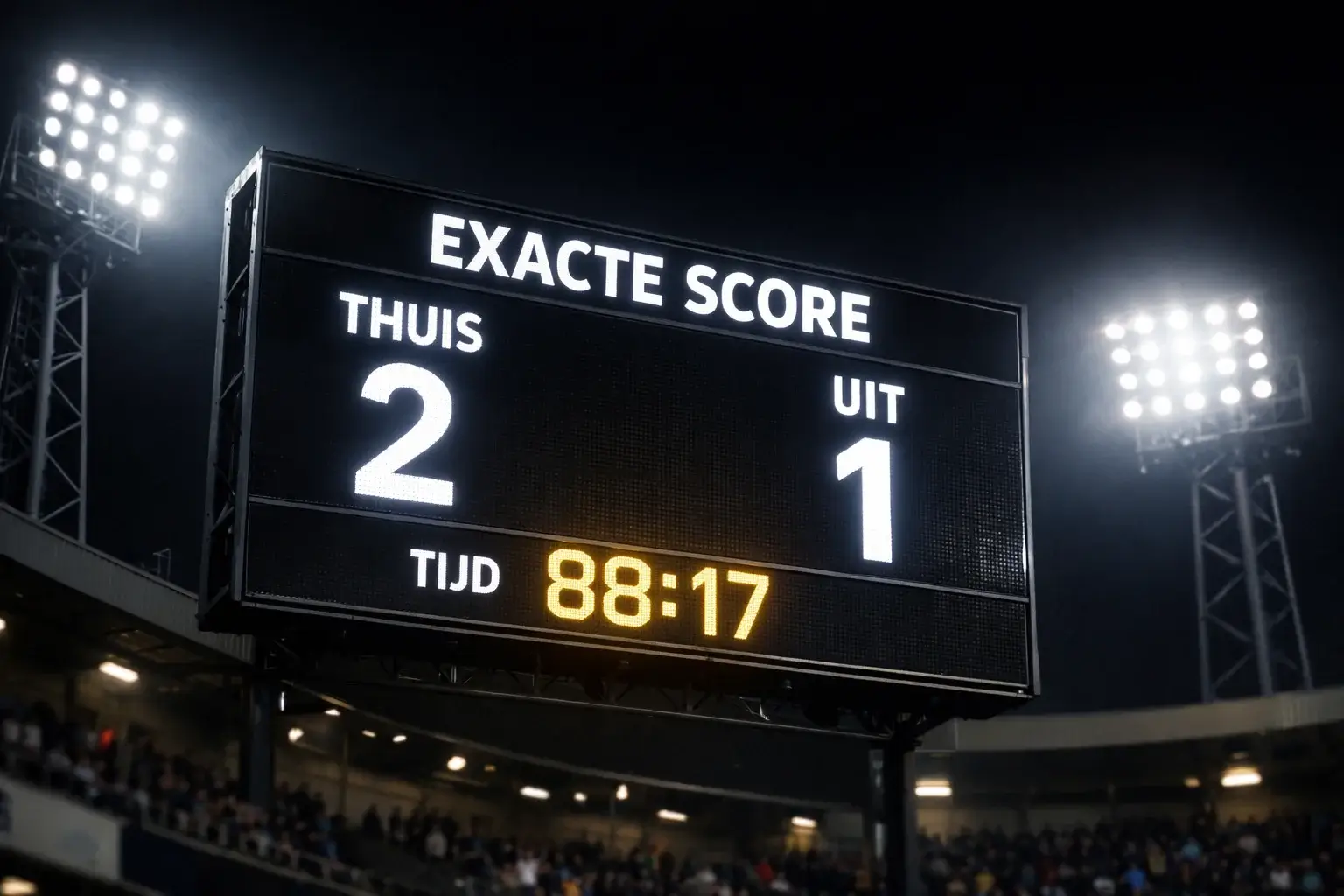 Correcte score wedden Champions League